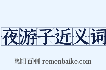 夜游子近义词是什么意思的图片